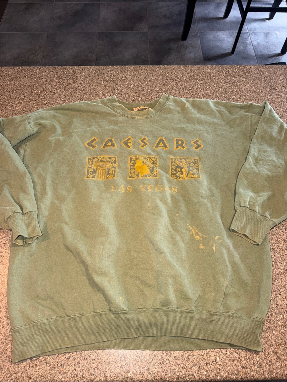 Caesars Las Vegas Vintage Graphic Crew Sweatshirt